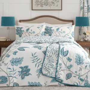 Samira Duvet Cover Set by Dreams & Drapes Design in Teal