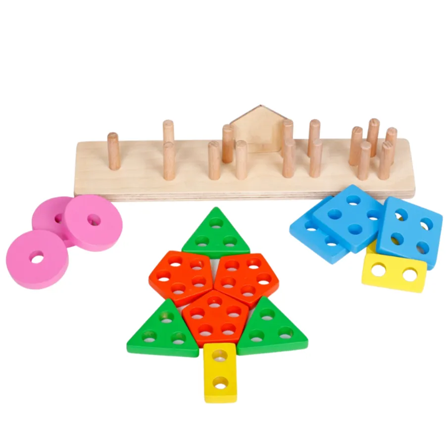 Shapes Stacker Toy - Learn 5 Shapes