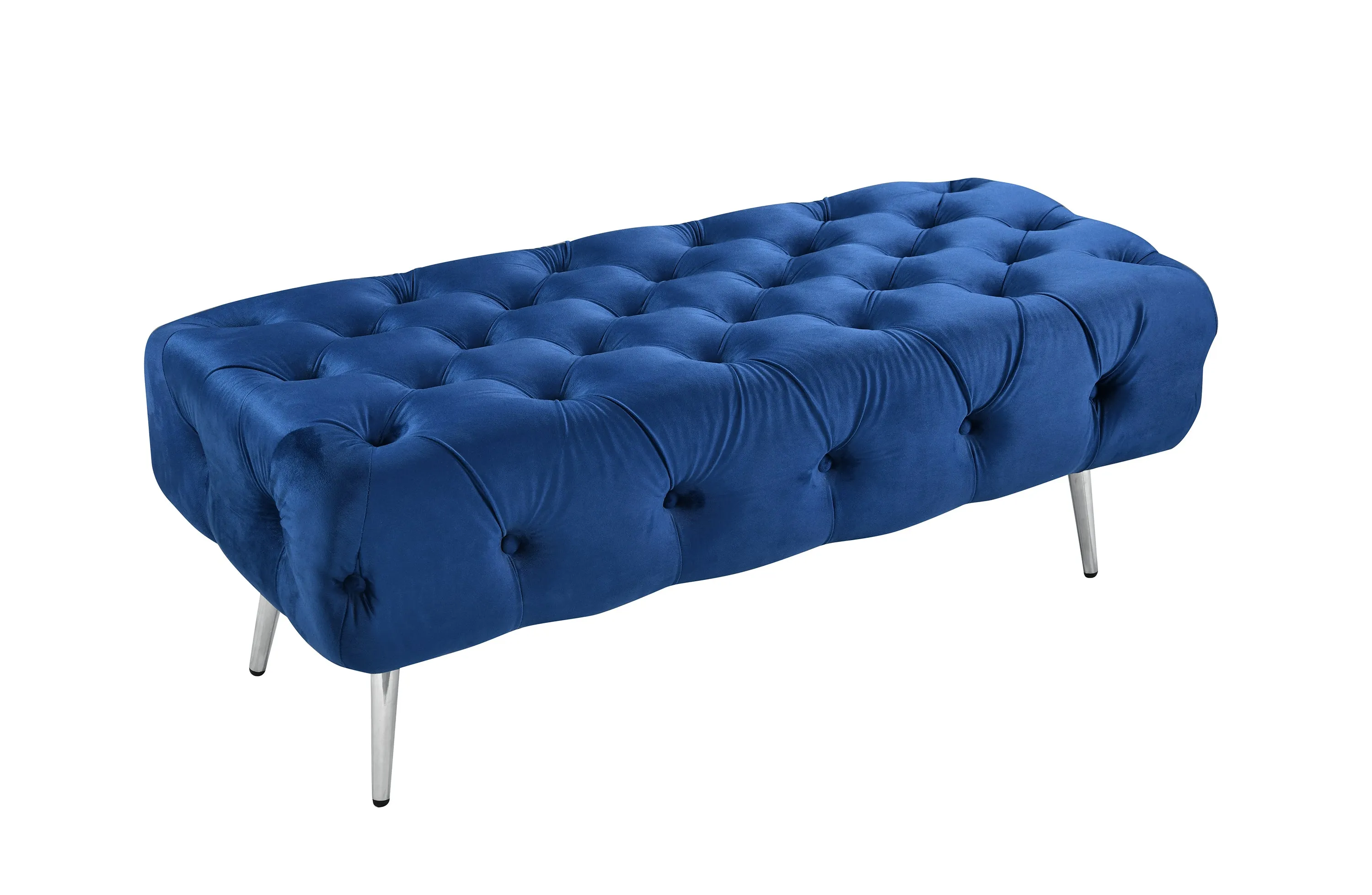 Shirley Ottoman Silver Frame - 5 Colours Available