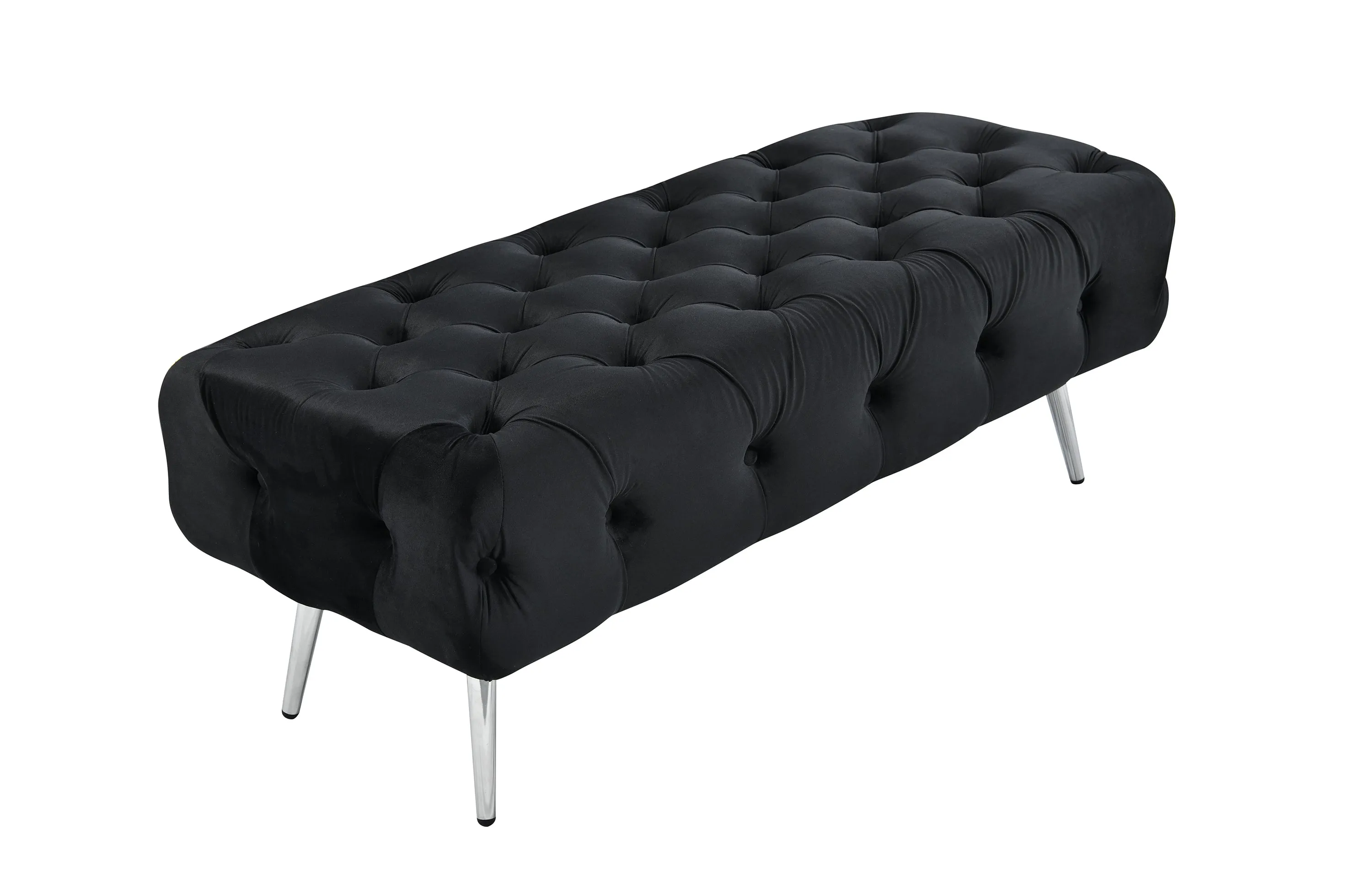 Shirley Ottoman Silver Frame - 5 Colours Available