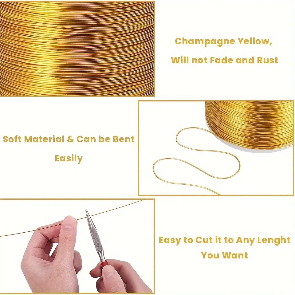 Soft Raw Brass Wire for Crafting 10 Meters Length