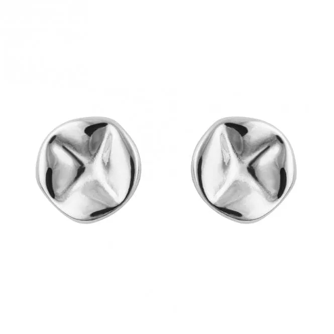 Sterling Silver Platinum Earrings E6354