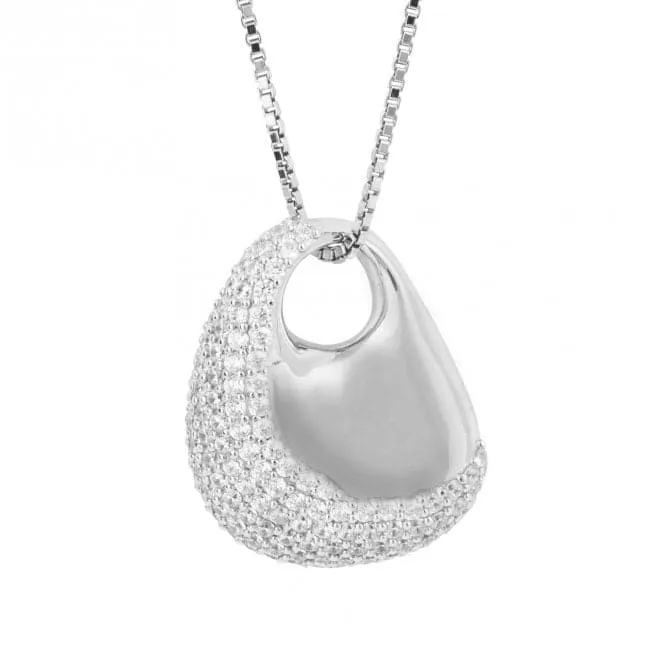 Sterling Silver Platinum Pendant P5318C