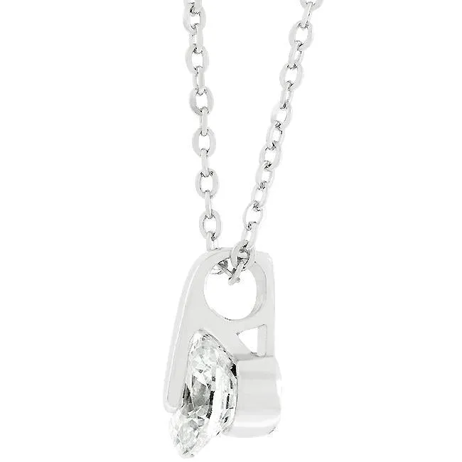 Tandy Clear Elegance Solitaire CZ Pendant | 2ct