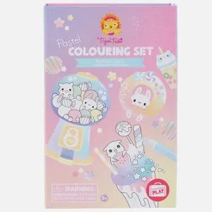 Tiger Tribe Pastel Colouring Set - Kawaii Cafe