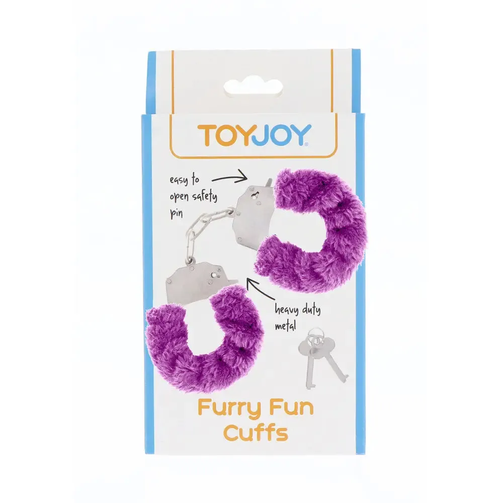 Toyjoy Metal Purple Bondage Handcuffs with 2 Keys