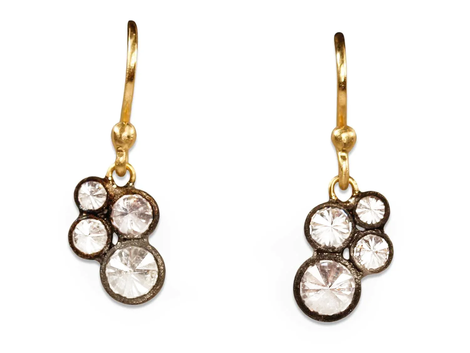 Upside Down (Inverted) Diamond Drop Earrings