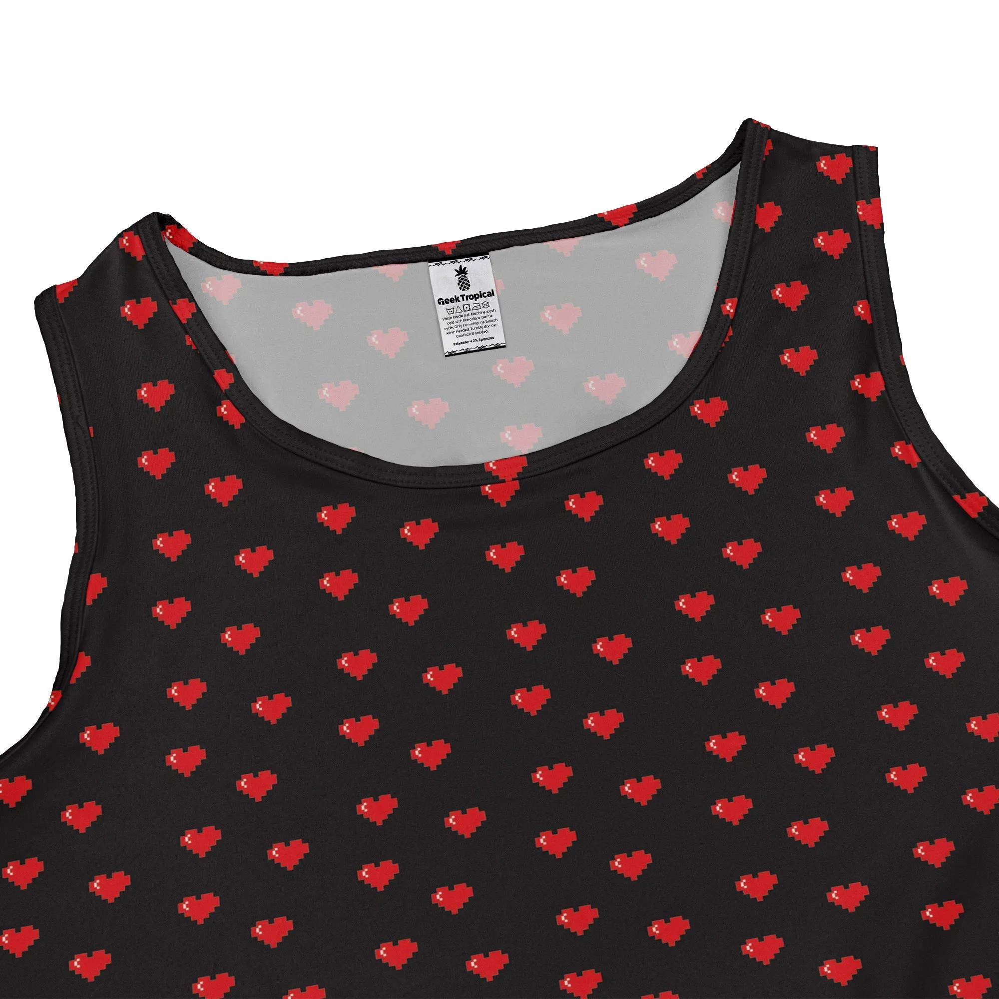 Video Game Hearts Black Dress