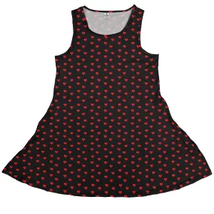 Video Game Hearts Black Dress