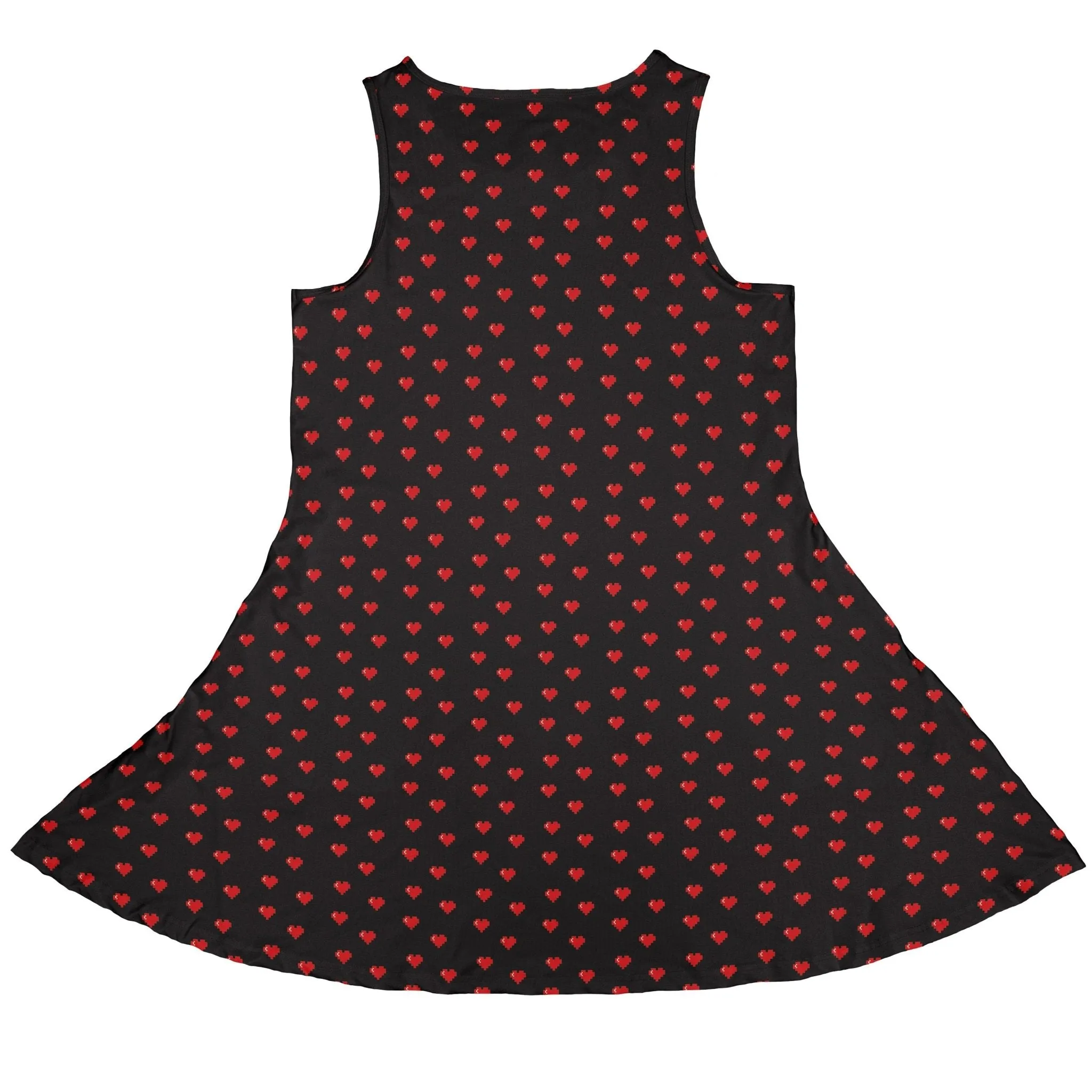 Video Game Hearts Black Dress