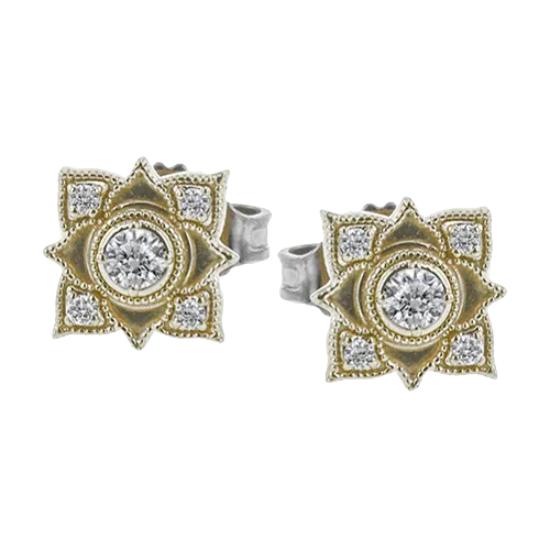 ZE696 Earring in 14k Gold with Diamonds